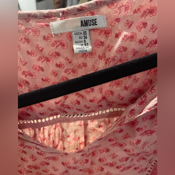 Lakefront Blush Floral Print Long Sleeve Top xs - Picture 6 of 8